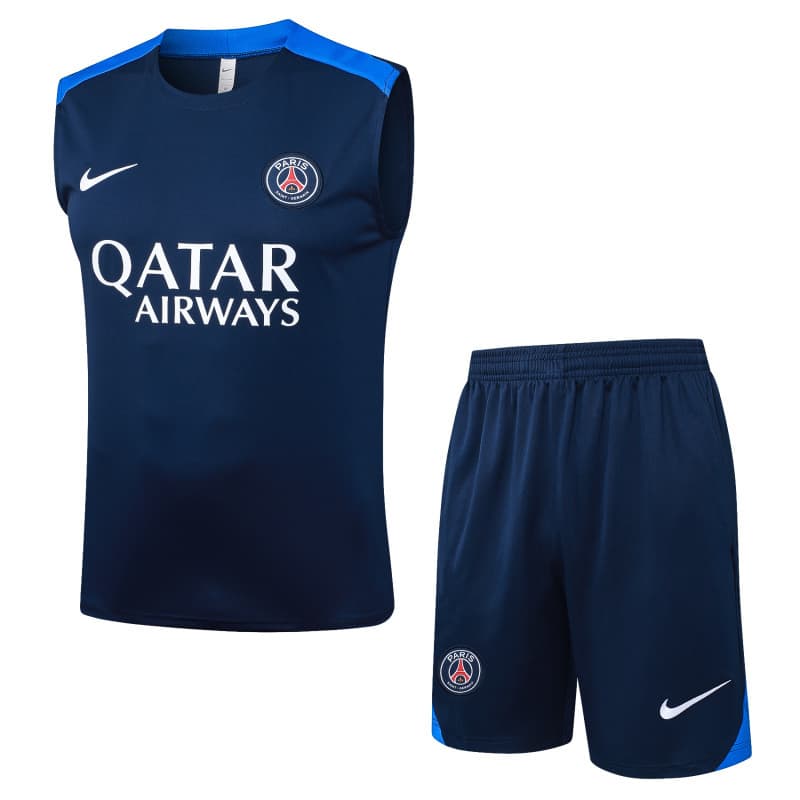 Ensemble d'Entraînement PSG 2025/2026 — Sans Manches — vue 1
