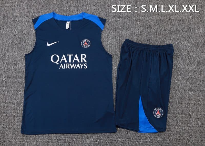 Ensemble d'Entraînement PSG 2025/2026 — Sans Manches — vue 3